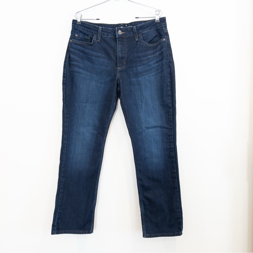 Lee Women's Straight Leg Jeans in Dark Blue Wash